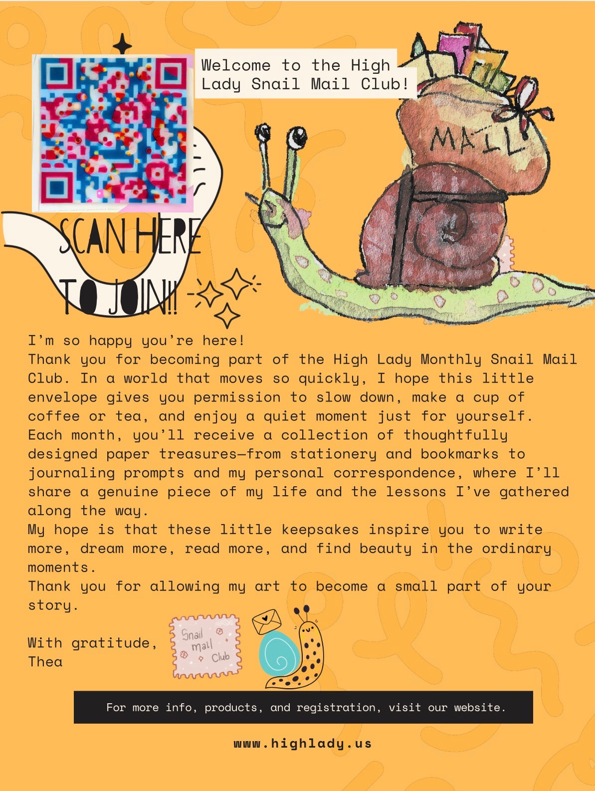 Join our Snail Mail Club! 🐌💌