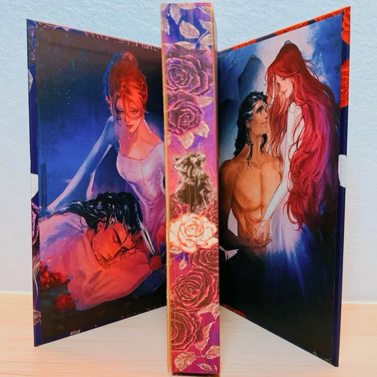 Never The Roses Hard Cover Signed Special Edition with Reversible Dust Jacket