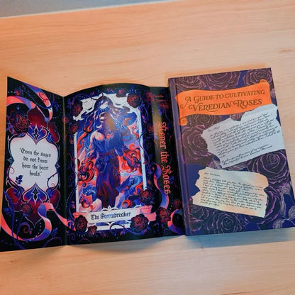 Never The Roses Hard Cover Signed Special Edition with Reversible Dust Jacket