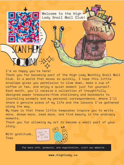 Join our Snail Mail Club! 🐌💌