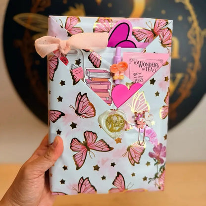 Romance Novel Blind Date Kit - Best-Selling Author Curated Selection, Annotation Tabs, Elegant Pen, Beautiful Bookmarks, Annotation Stickers for Coffee-Infused Cozy Reading Nights, Cozy Vibes, Heart-Fluttering Moments & Indulgent Self-Care