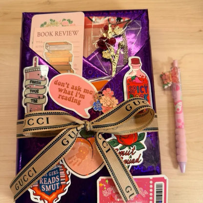 Romance Novel Blind Date Kit - Best-Selling Author Curated Selection, Annotation Tabs, Elegant Pen, Beautiful Bookmarks, Annotation Stickers for Coffee-Infused Cozy Reading Nights, Cozy Vibes, Heart-Fluttering Moments & Indulgent Self-Care