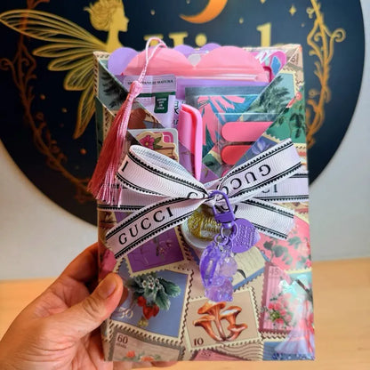Romance Novel Blind Date Kit - Best-Selling Author Curated Selection, Annotation Tabs, Elegant Pen, Beautiful Bookmarks, Annotation Stickers for Coffee-Infused Cozy Reading Nights, Cozy Vibes, Heart-Fluttering Moments & Indulgent Self-Care